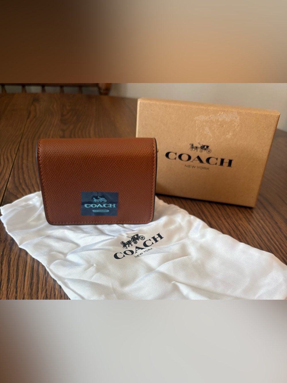 COACH Tan Leather Wallet
